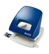 Perforatore Metal Rim 5005 - passo 8 cm - max 25 fogli - 2 fori - blu - Leitz