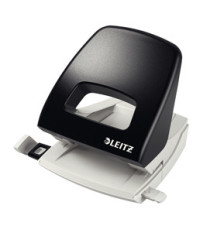 Perforatore Metal Rim 5005 - passo 8 cm - max 25 fogli - 2 fori - nero - Leitz