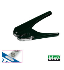 Perforatore per badge 9770 - foro 15 x 4 mm - nero - Lebez