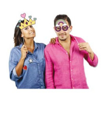 Photo Booth Unicorno - 8 elementi - Big Party