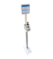 Piantana da terra porta dispenser da 500ml - max Ø 80mm - Metalplus