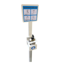 Piantana da terra porta dispenser da 500ml - max Ø 80mm - Metalplus
