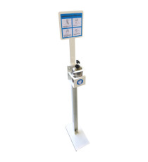 Piantana da terra porta dispenser da 500ml - max Ø 80mm - Metalplus