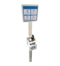 Piantana da terra porta dispenser da 500ml - max Ø 80mm - Metalplus