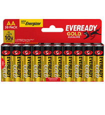 Pila stilo AA - 1,5V - Eveready Gold- alcalina - Energizer - blister 20 pezzi