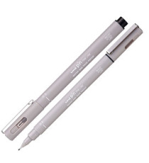 Pin fineliner - punta 0.5 mm - grigio chiaro - Uni Mitsubishi
