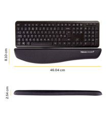 Poggiapolsi da tastiera in FoamFusion Microban PlusTouch - nero - Fellowes