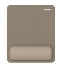 Mousepad Breyta - con poggiapolsi - con microban - sabbia - Fellowes