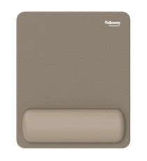 Mousepad Breyta - con poggiapolsi - con microban - sabbia - Fellowes