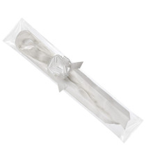 Nastri strip 6800 - in polipropilene - bianco 01 - per fiocco autocomponibile - 50 mm - diametro 20 cm - Brizzolari - co