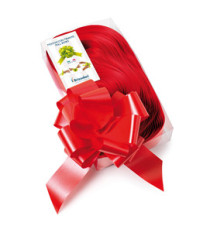 Nastri strip 6800 - in polipropilene - rosso 07 - per fiocco autocomponibile - 50 mm - diametro 20 cm - Brizzolari - con