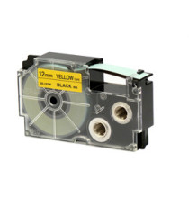Nastro - 12 mm x 8 mt - nero/giallo - Casio