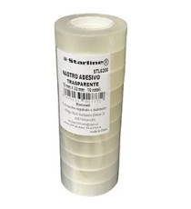 Nastro adesivo - 15 mm x 33 m - PP - trasparente - Starline - torre 10 rotoli