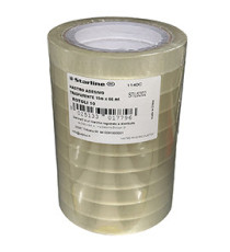 Nastro adesivo - 15 mm x 66 m - PP - trasparente - Starline - torre 10 rotoli