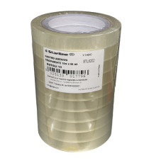 Nastro adesivo - 15 mm x 66 m - PP - trasparente - Starline - torre 10 rotoli