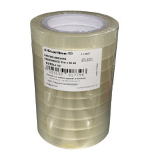 Nastro adesivo - 15 mm x 66 m - PP - trasparente - Starline - torre 10 rotoli
