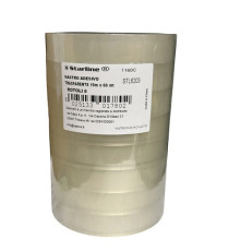 Nastro adesivo - 19 mm x 66 m - PP - trasparente - Starline - torre 8 rotoli