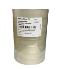 Nastro adesivo - 19 mm x 66 m - PP - trasparente - Starline - torre 8 rotoli