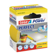 Nastro adesivo telato XP Perfect - 38 mm x 2,7 m - tela plastificata - giallo - Tesa