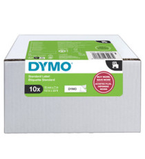 Nastro D1 standard 450130 - 12 mm x 7 mt - PL - nero/bianco - Dymo - value pack 10 pezzi