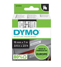 Nastro D1 standard 458030 - 19 mm x 7 mt - PL - nero/bianco - Dymo