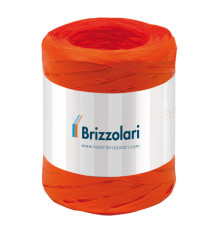 Nastro Rafia sintetica - arancione 12 - 5mmx200mt - Brizzolari