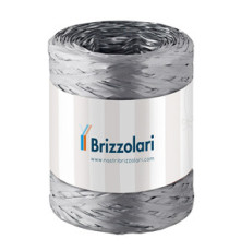 Nastro Rafia sintetica - argento 44 - 5mmx200mt - Brizzolari