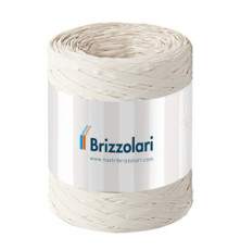 Nastro Rafia sintetica - avorio 25 - 5mmx200mt - Brizzolari