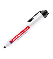 Marcatore permanente a scatto 11 - punta tonda - da 1,5 a 3 mm - nero - Edding