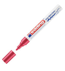 Marcatore permanente a vernice 750 - punta tonda - da 2 a 4 mm - rosso - Edding