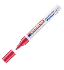 Marcatore permanente a vernice 750 - punta tonda - da 2 a 4 mm - rosso - Edding
