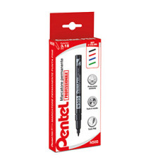Marcatore permanente N50S - punta tonda - astuccio 4 colori assortiti - Pentel