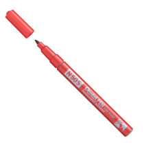 Marcatore permanente N50S - punta tonda - rosso - Pentel