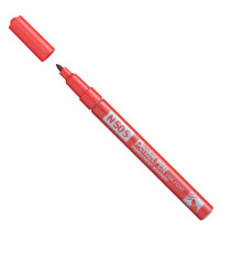Marcatore permanente N50S - punta tonda - rosso - Pentel