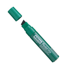 Marcatore permanente N50XL - punta scalpello - verde - Pentel