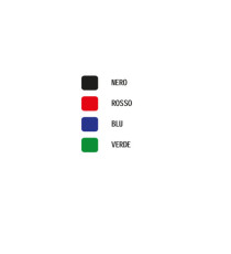 Marcatore permanente N60 - punta scalpello  - astuccio 4 colori assortiti - Pentel