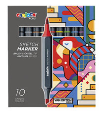 Marcatore Sketch marker - colori assortiti - Carioca Plus - conf. 10 pezzi