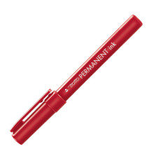 Marcatore Tratto Permanent Ink - punta tonda 2,00mm - rosso - Tratto - conf. 12 pezzi
