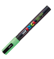 Marcatore Uni Posca PC3M - punta fine 0,9 - 1,3 mm - verde chiaro - Uni Mitsubishi