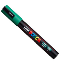 Marcatore Uni Posca PC5M - con coperchio verde - punta media - colori assortiti - Uni Mitsubishi - gift box 18 pezzi
