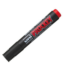 Marcatore Uni Prockey M122  - punta conica da 1,20-1,80mm - rosso  - Uni Mitsubishi