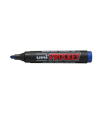 Marcatore Uni Prockey M126 - punta a scalpello da 1,00-5,70mm - blu - Uni Mitsubishi