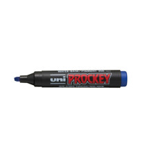 Marcatore Uni Prockey M126 - punta a scalpello da 1,00-5,70mm - blu - Uni Mitsubishi
