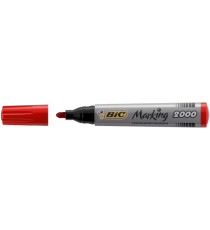 Marcatore permanente Marking 2000 - punta tonda 1,70mm - rosso - Bic - conf. 12 pezzi