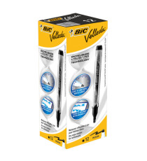 Marcatori Whiteboard Marker Velleda liquid Ink - punta tonda 2,2mm - nero - Bic