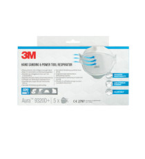 Mascherina Aura 9320+ FFP2 - senza valvola - monouso - 3M - conf. 5 pezzi