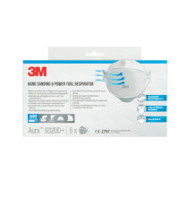 Mascherina Aura 9320+ FFP2 - senza valvola - monouso - 3M - conf. 5 pezzi