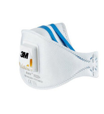 Mascherina Aura 9322+ FFP2  - con valvola - monouso - 3M - conf. 10 pezzi (imbustati singolarmente)