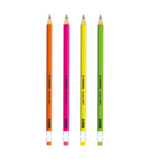 Matita Swano Fluo - grafite - HB - colori assortiti - Stabilo - barattolo 96 pezzi
