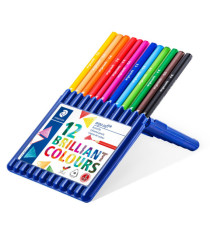 Matite colorate Ergosoft - triangolari - colori assortiti - Staedtler - astuccio 12 pezzi